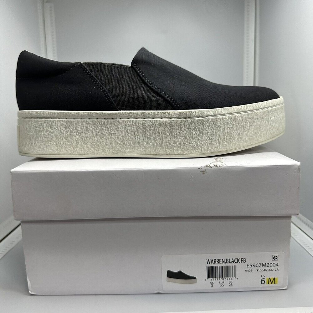 Vince Women's Warren Sneaker Black Size 6 M